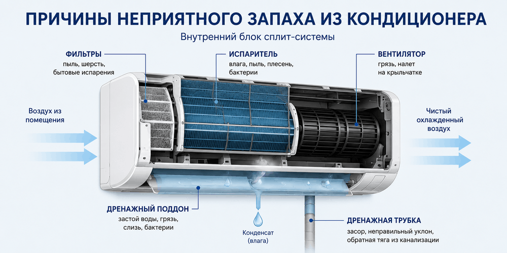 Ошибки самостоятельной чистки кондиционера бытовой химией
